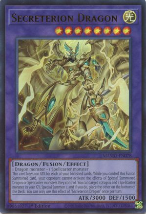 Secreterion Dragon (Ultra Rare) (MAMO-EN078) - Magnificent Monsters 1st Edition