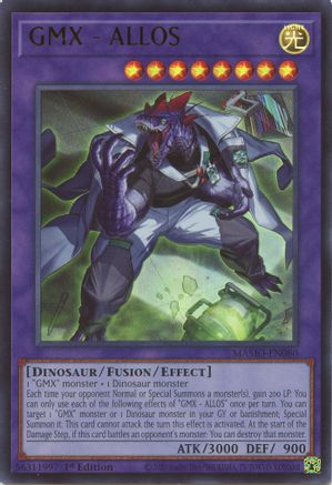 GMX - ALLOS (Ultra Rare) (MAMO-EN080) - Magnificent Monsters 1st Edition