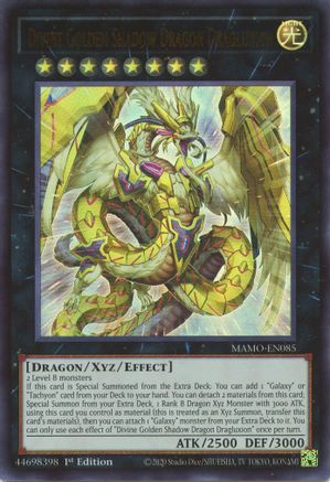Divine Golden Shadow Dragon Dragluxion (Ultra Rare) (MAMO-EN085) - Magnificent Monsters 1st Edition