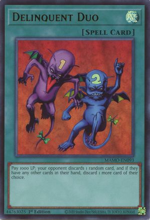 Delinquent Duo (Ultra Rare) (MAMO-EN093) - Magnificent Monsters 1st Edition