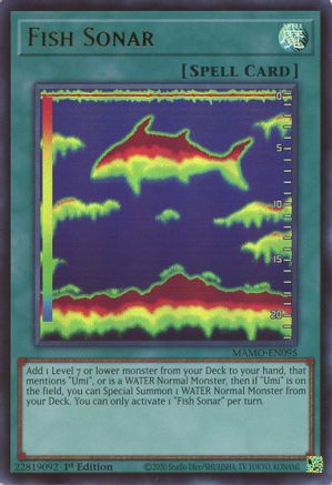 Fish Sonar (Ultra Rare) (MAMO-EN095) - Magnificent Monsters 1st Edition