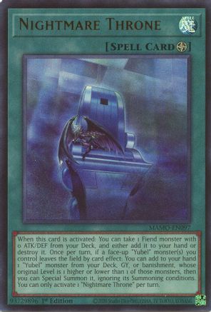 Nightmare Throne (Ultra Rare) (MAMO-EN097) - Magnificent Monsters 1st Edition