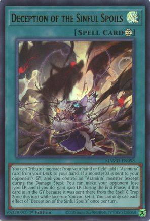 Deception of the Sinful Spoils (Ultra Rare) (MAMO-EN098) - Magnificent Monsters 1st Edition