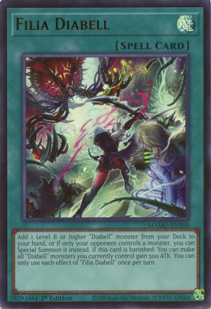 Filia Diabell (Ultra Rare) (MAMO-EN100) - Magnificent Monsters 1st Edition