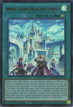 Artmage Academic Arcane Arts Acropolis (Ultra Rare) (MAMO-EN101) - Magnificent Monsters 1st Edition