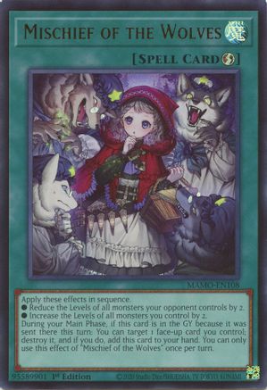 Mischief of the Wolves (Ultra Rare) (MAMO-EN108) - Magnificent Monsters 1st Edition