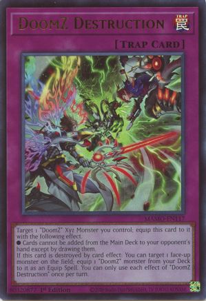 DoomZ Destruction (Ultra Rare) (MAMO-EN117) - Magnificent Monsters 1st Edition