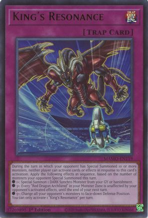 King's Resonance (Ultra Rare) (MAMO-EN119) - Magnificent Monsters 1st Edition