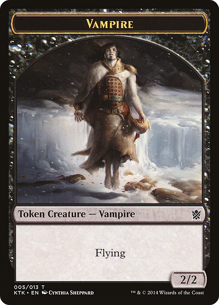 Vampire Token (KTK-005) [Khans of Tarkir Tokens]