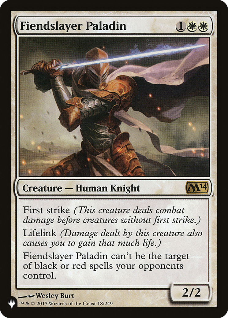 Fiendslayer Paladin (LIST-18/249) [The List]