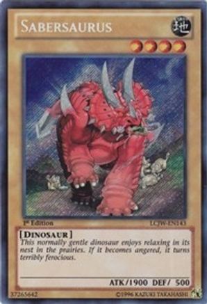 Sabersaurus (Secret Rare) (LCJW-EN143) - Legendary Collection 4: Joey's World 1st Edition