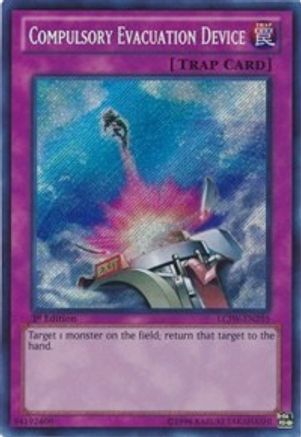 Compulsory Evacuation Device (Secret Rare) (LCJW-EN295) - Legendary Collection 4: Joey's World 1st Edition