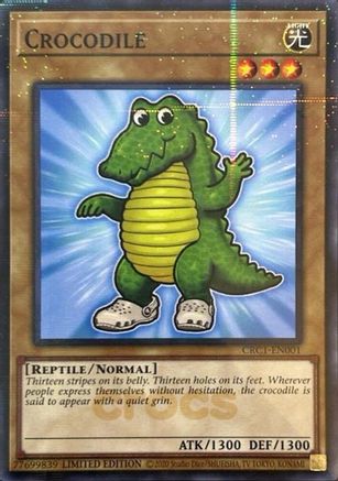 Crocodile (Crocs Exclusive) (Parallel Rare) (CRC1-EN001) - Miscellaneous Promotional Cards Limited