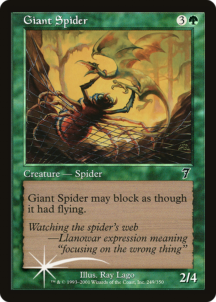 Giant Spider (7ED-249) [7th Edition] Foil
