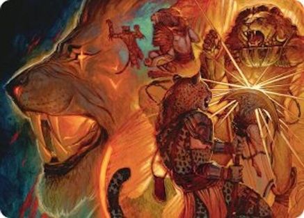 Way of the Warlord Art Card (ASFRA-033) [Art Series: Reality Fracture]