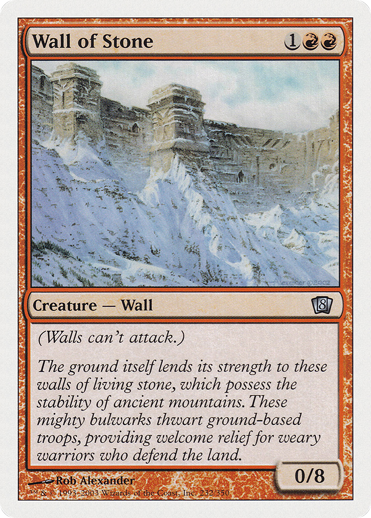 Wall of Stone (8ED-232) [8th Edition]