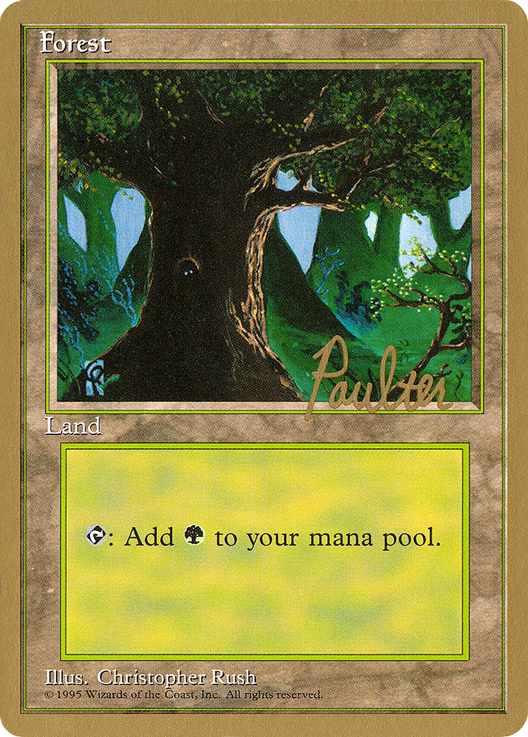 Forest (B) - 1996 Preston Poulter (4ED) [Pro Tour Collector Set]