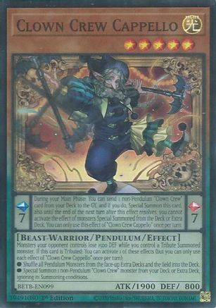 Clown Crew Cappello (Super Rare) (BETB-EN099) - Beyond the Brave 1st Edition