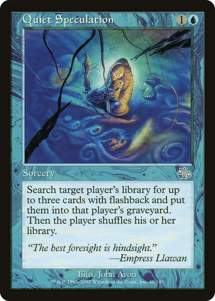 Quiet Speculation (JUD-049) [Judgment] Foil