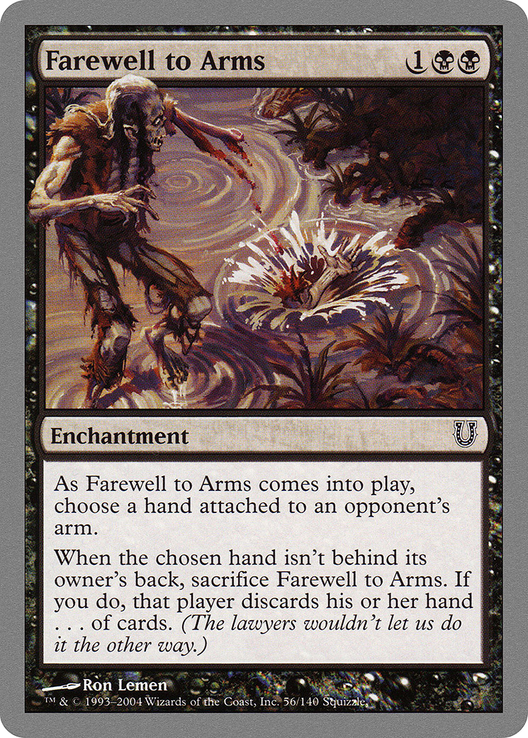 Farewell to Arms (UNH-056) [Unhinged]