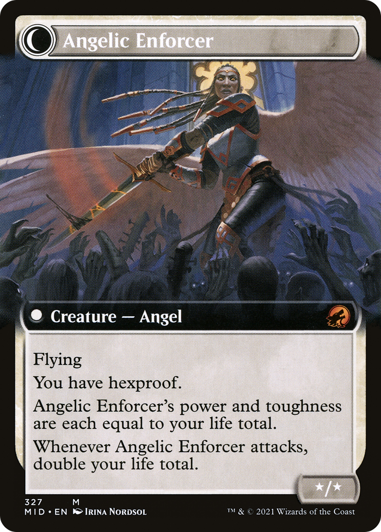 Enduring Angel (Extended Art) (MID-327) [Innistrad: Midnight Hunt]