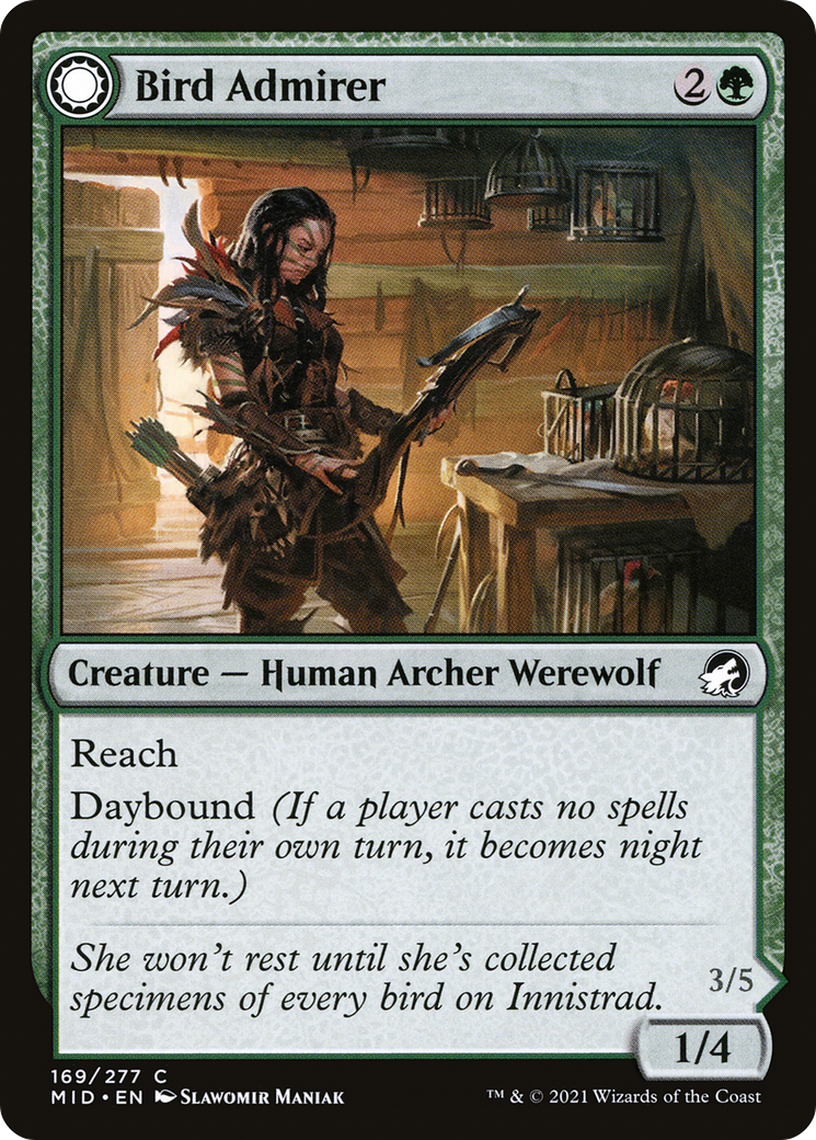 Bird Admirer (MID-169) [Innistrad: Midnight Hunt] Foil