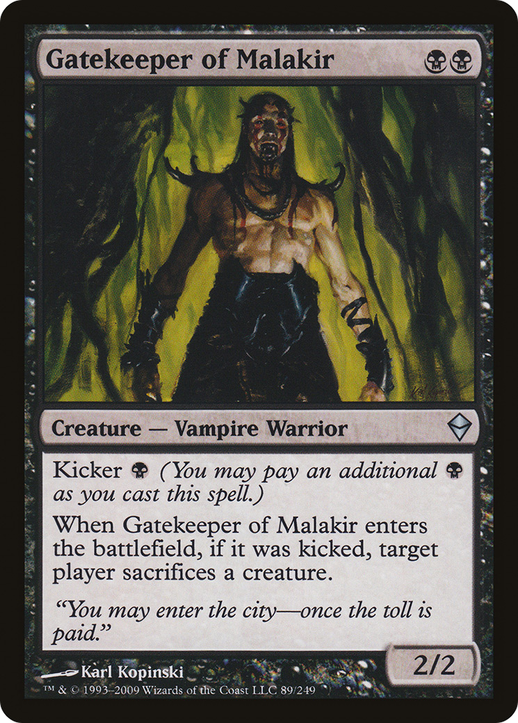 Gatekeeper of Malakir (ZEN-089) [Zendikar] Foil