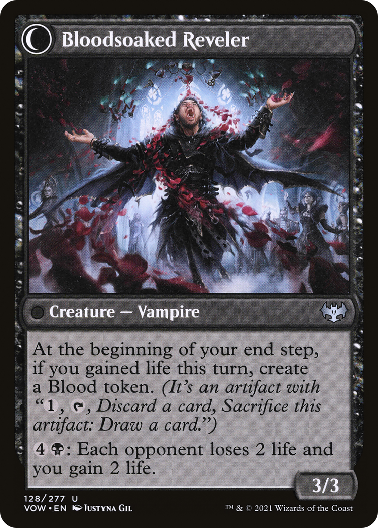 Restless Bloodseeker (VOW-128) [Innistrad: Crimson Vow] Foil