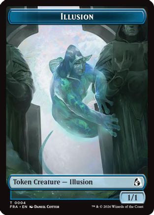 Illusion // Jace Double-Sided Token (FRA-4 // 5) [Reality Fracture] Foil