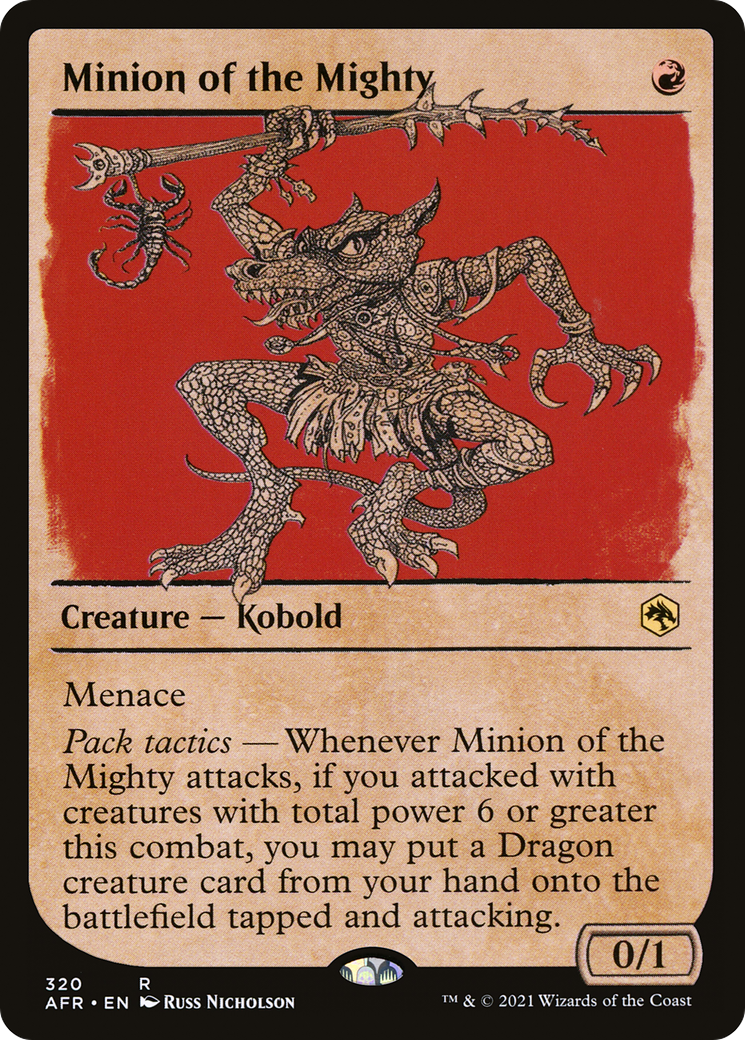 Minion of the Mighty (Showcase) (AFR-320) [Adventures in the Forgotten Realms] Foil
