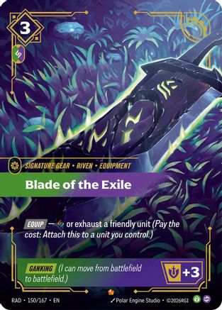 Blade of the Exile (150/167) - Radiance Foil