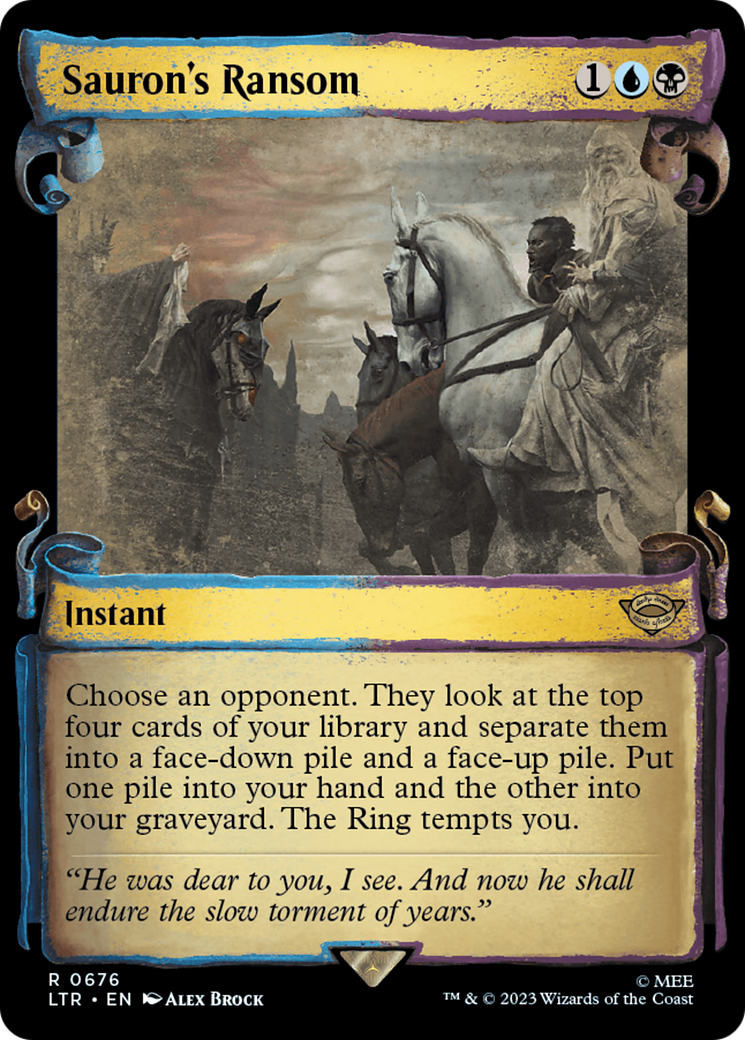 Sauron's Ransom (Showcase Scrolls) (LTR-676) [The Lord of the Rings: Tales of Middle-earth] Foil