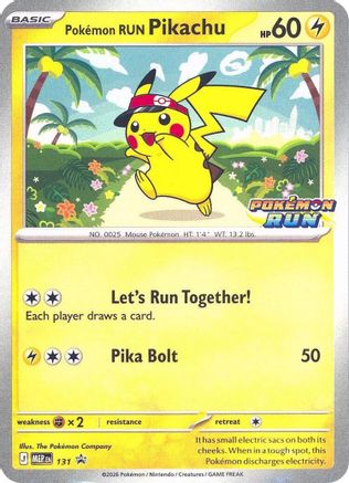 Pokemon Run Pikachu (131) [Southeast Asia Exclusives] - Promo