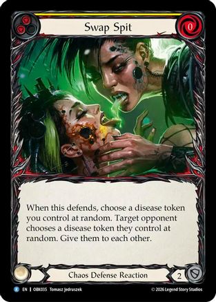 Swap Spit (Yellow) (OBK035) - Outbreak Rainbow Foil