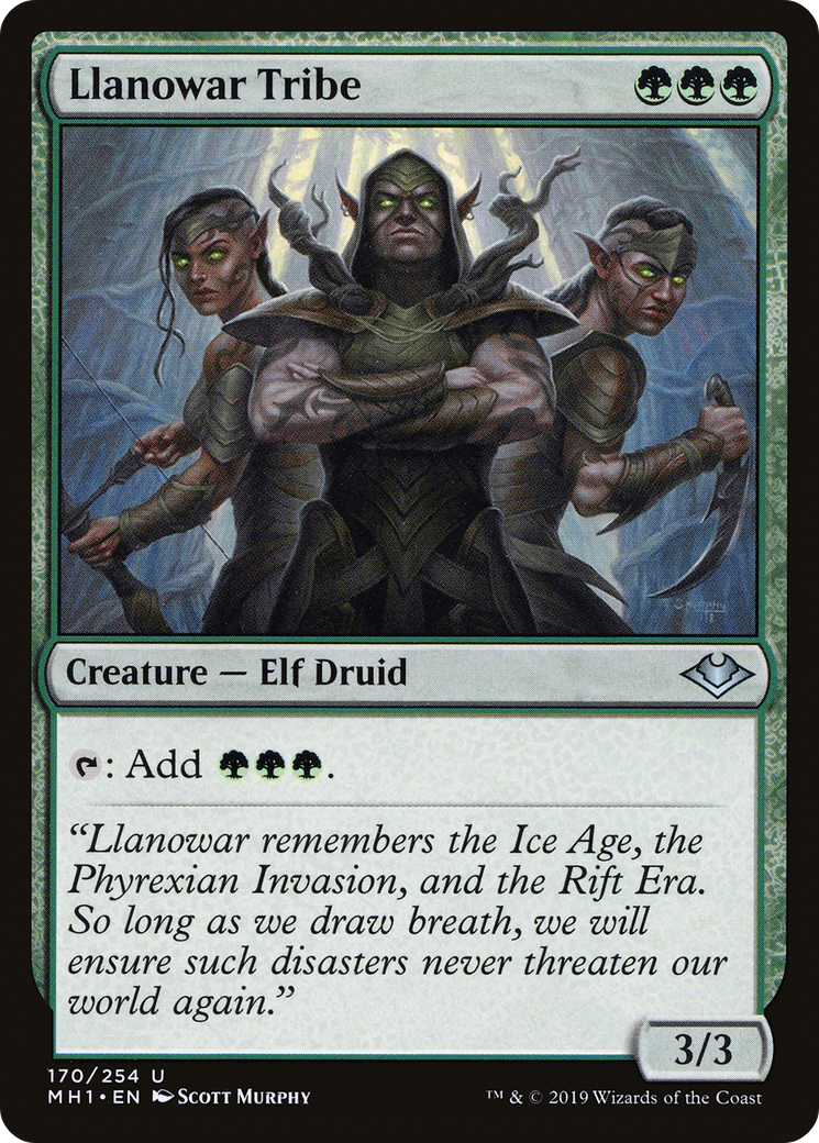 Llanowar Tribe (MH1-170) [Modern Horizons] Foil