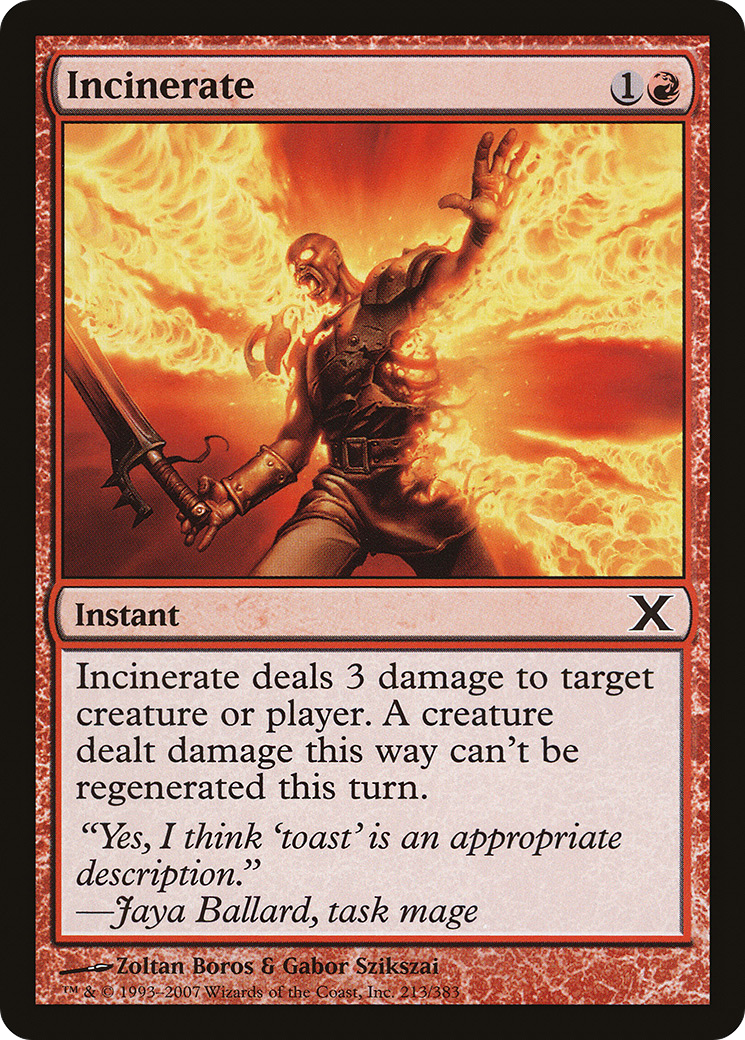 Incinerate (10E-213) [Tenth Edition] Foil