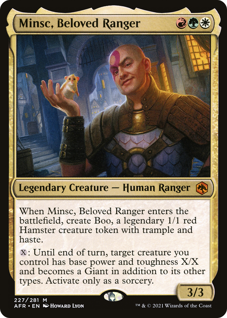 Minsc, Beloved Ranger (AFR-227) [Adventures in the Forgotten Realms]