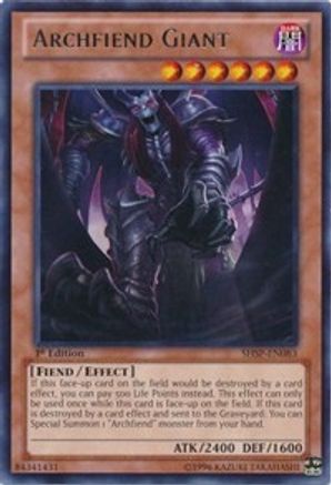 Archfiend Giant (Rare) (SHSP-EN083) - Shadow Specters 1st Edition