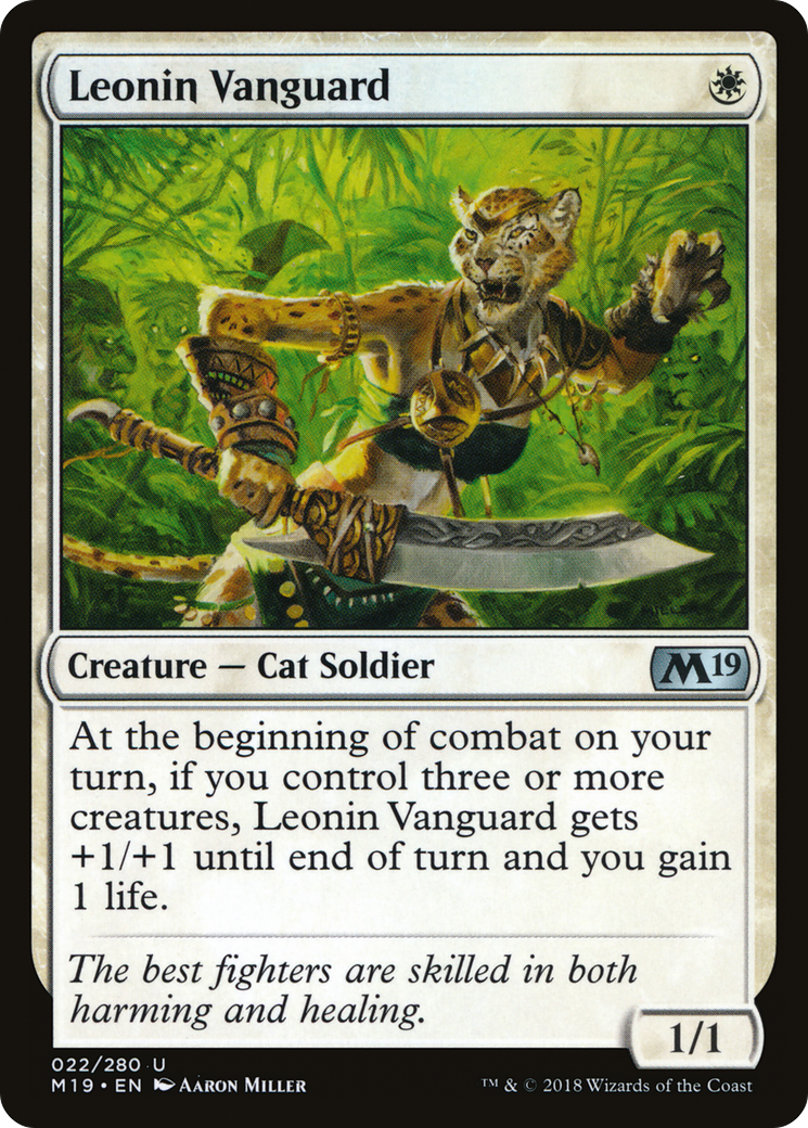 Leonin Vanguard (M19-022) [Core Set 2019]