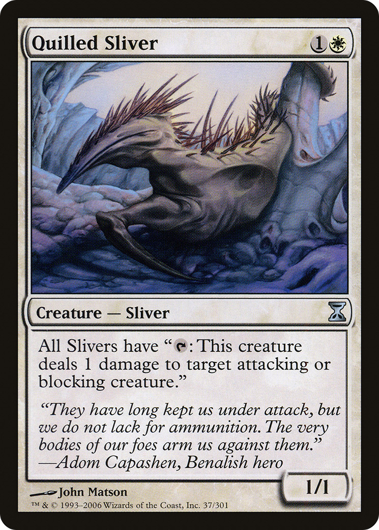 Quilled Sliver (TSP-037) [Time Spiral] Foil