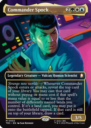 Commander Spock (Borderless) (TRC-002) [Commander: Star Trek]