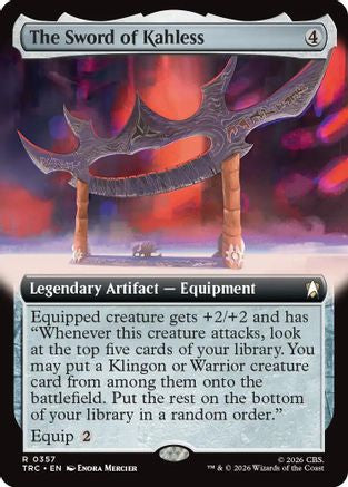 The Sword of Kahless (Extended Art) (TRC-357) [Commander: Star Trek]