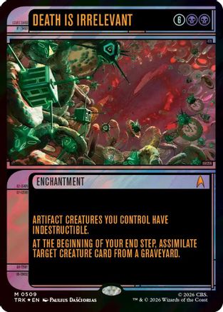 Death Is Irrelevant (Showcase) (Surge Foil) (TRK-509) [Star Trek] Foil