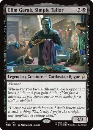 Elim Garak, Simple Tailor (TRK-106) [Star Trek] Foil