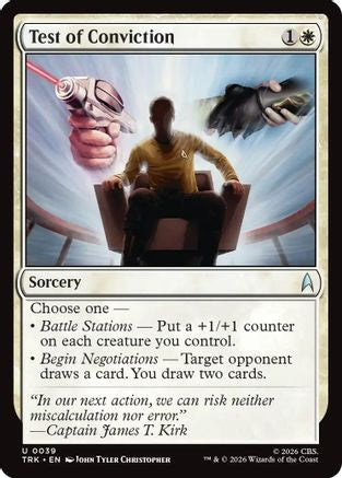 Test of Conviction (TRK-039) [Star Trek] Foil