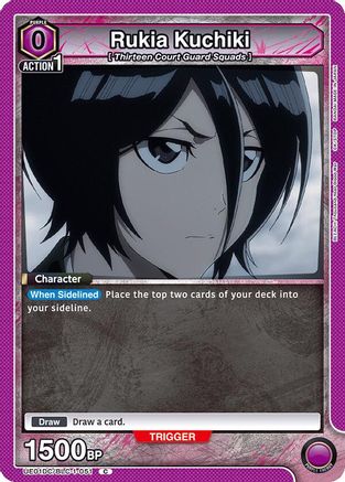 Rukia Kuchiki (051) (UE01DC/BLC-1-051) - UE10DC Bleach Thousand Year Blood War Advanced Deck Foil