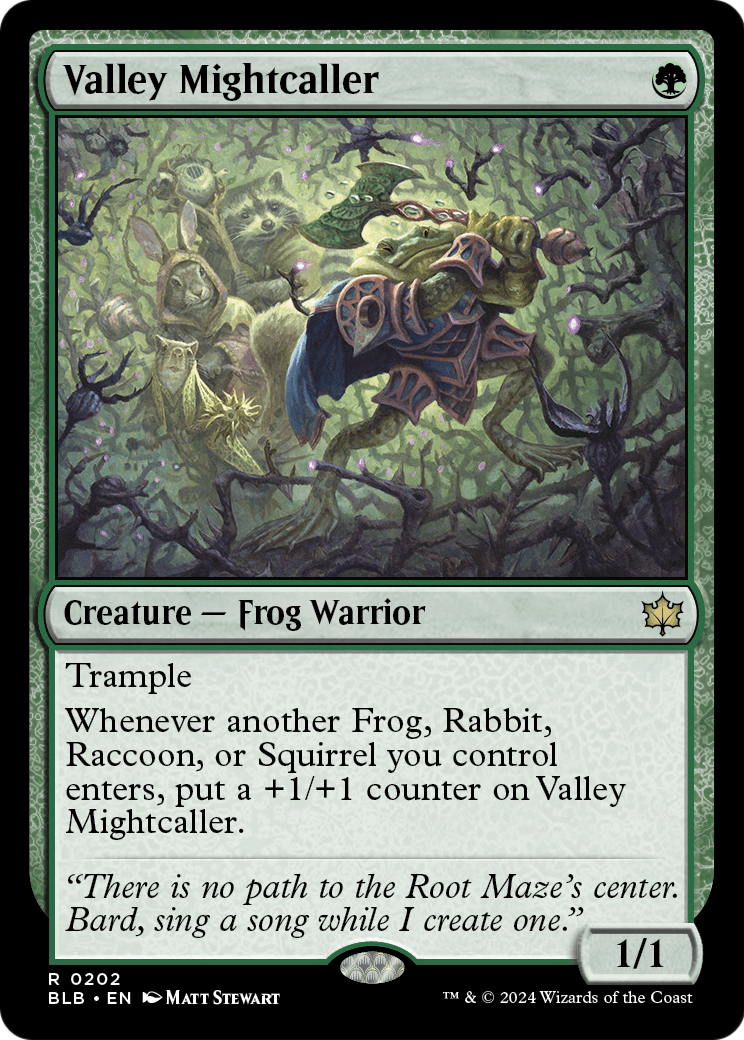 Valley Mightcaller (BLB-202) [Bloomburrow]