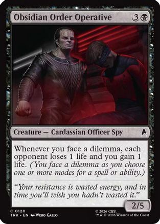 Obsidian Order Operative (TRK-120) [Star Trek] Foil