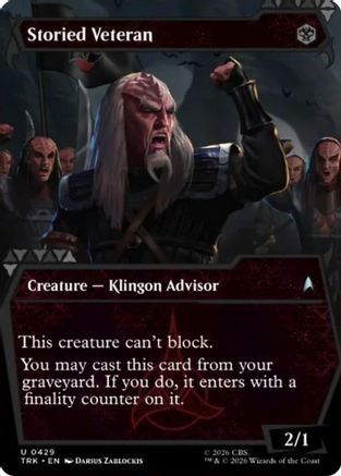 Storied Veteran (Showcase) (TRK-429) [Star Trek]