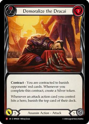 Demoralize the Dracai (MPA020) - Mastery Pack Assassin Rainbow Foil